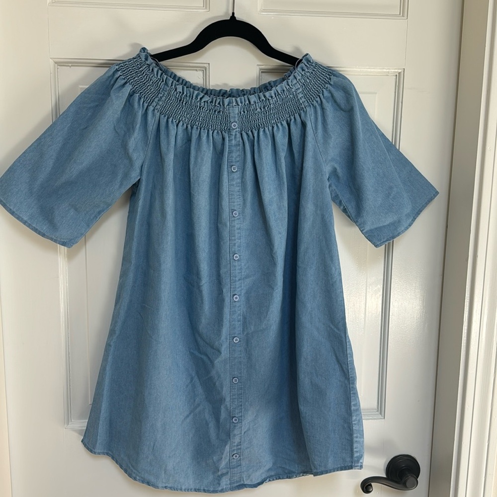 Paper Crane Denim/Chambray Dress - Size M